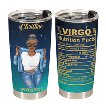 Zodiac Nutrition Facts Ver8 - Personalized Tumbler Cup - Birthday Gift For Astrology Lovers, Gift For Daughter, Sister, Besties