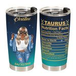 Zodiac Nutrition Facts Ver10 - Personalized Tumbler Cup - Birthday Gift For Astrology Lovers, Gift For Daughter, Sister, Besties