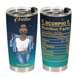 Zodiac Nutrition Facts Ver11 - Personalized Tumbler Cup - Birthday Gift For Astrology Lovers, Gift For Daughter, Sister, Besties