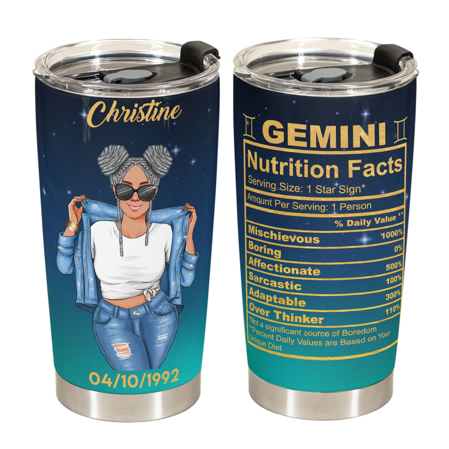 Zodiac Nutrition Facts Ver7 - Personalized Tumbler Cup - Birthday Gift For Astrology Lovers, Gift For Daughter, Sister, Besties
