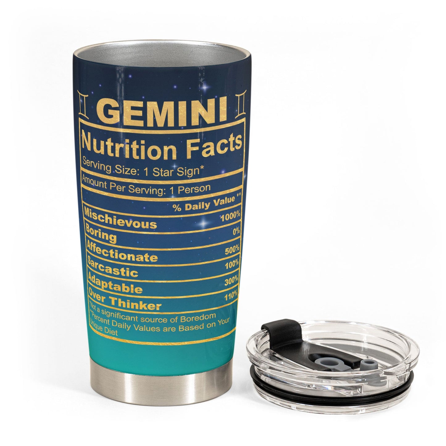 Zodiac Nutrition Facts Ver7 - Personalized Tumbler Cup - Birthday Gift For Astrology Lovers, Gift For Daughter, Sister, Besties