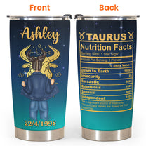 Zodiac Nutrition Facts - Personalized Tumbler Cup