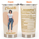 Zodiac Sign - Personalized Tumbler Cup - Birthday Gift For Girl, Friend, Astrology Lover