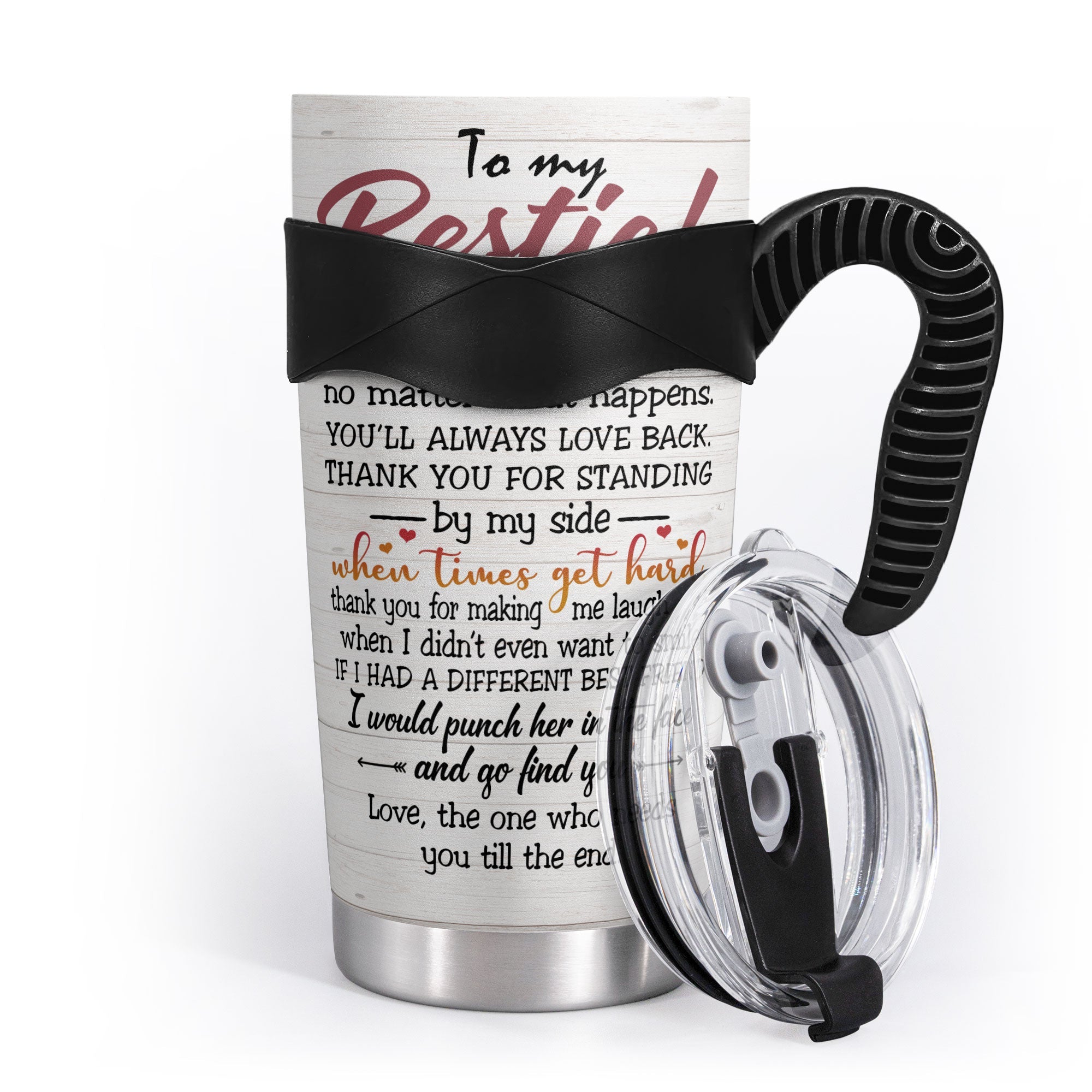 I'll Be There For You - Personalized Tumbler Cup - Friends Hoodie Standing
