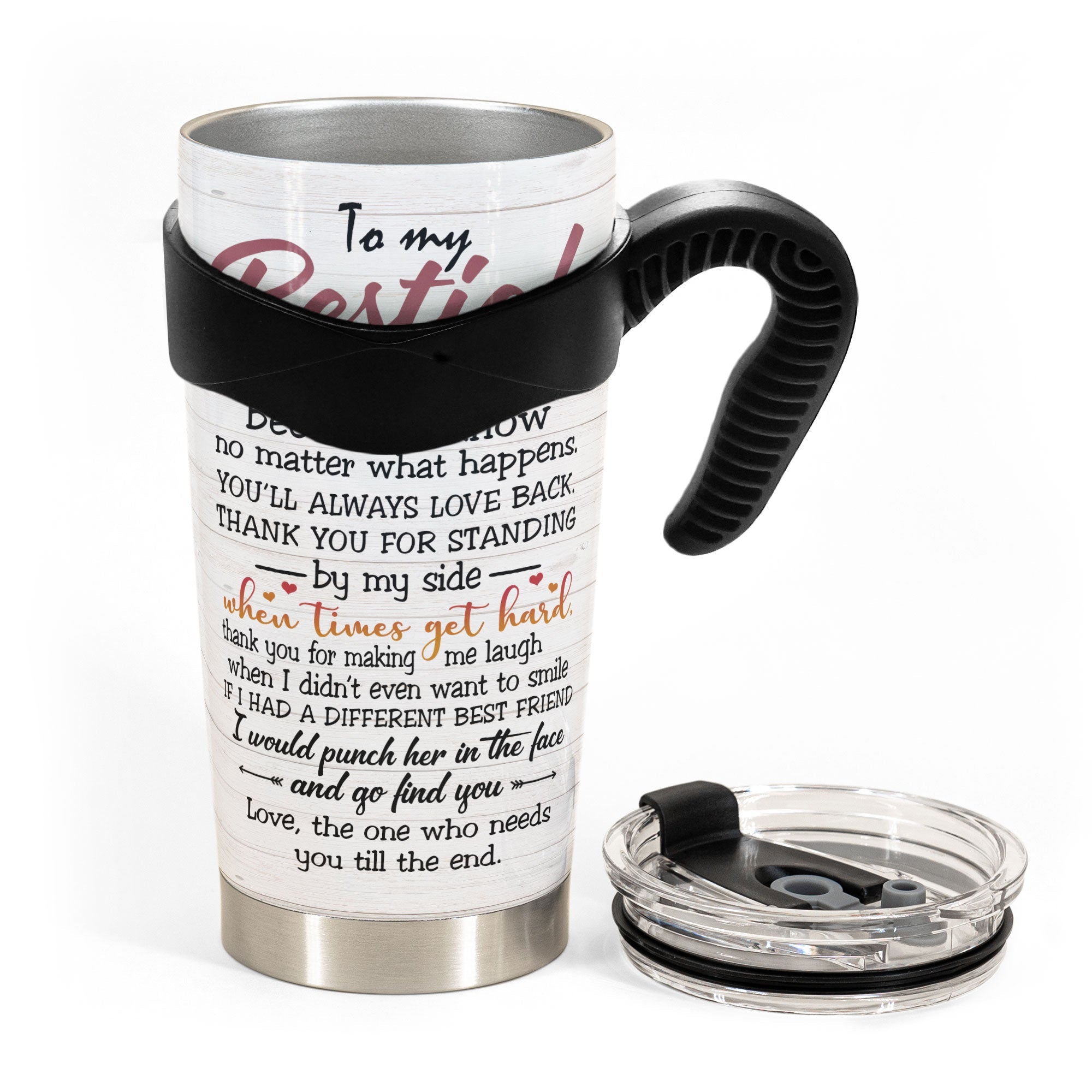 I'll Be There For You - Personalized Tumbler Cup - Friends Hoodie Standing