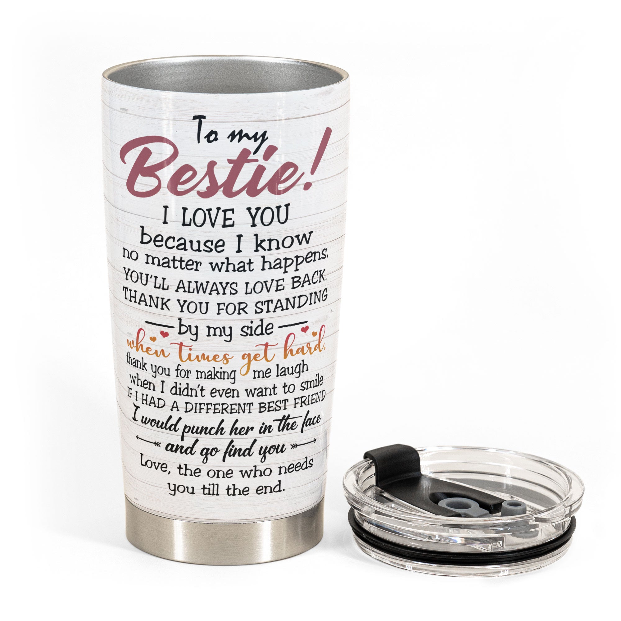 I'll Be There For You - Personalized Tumbler Cup - Friends Hoodie Standing