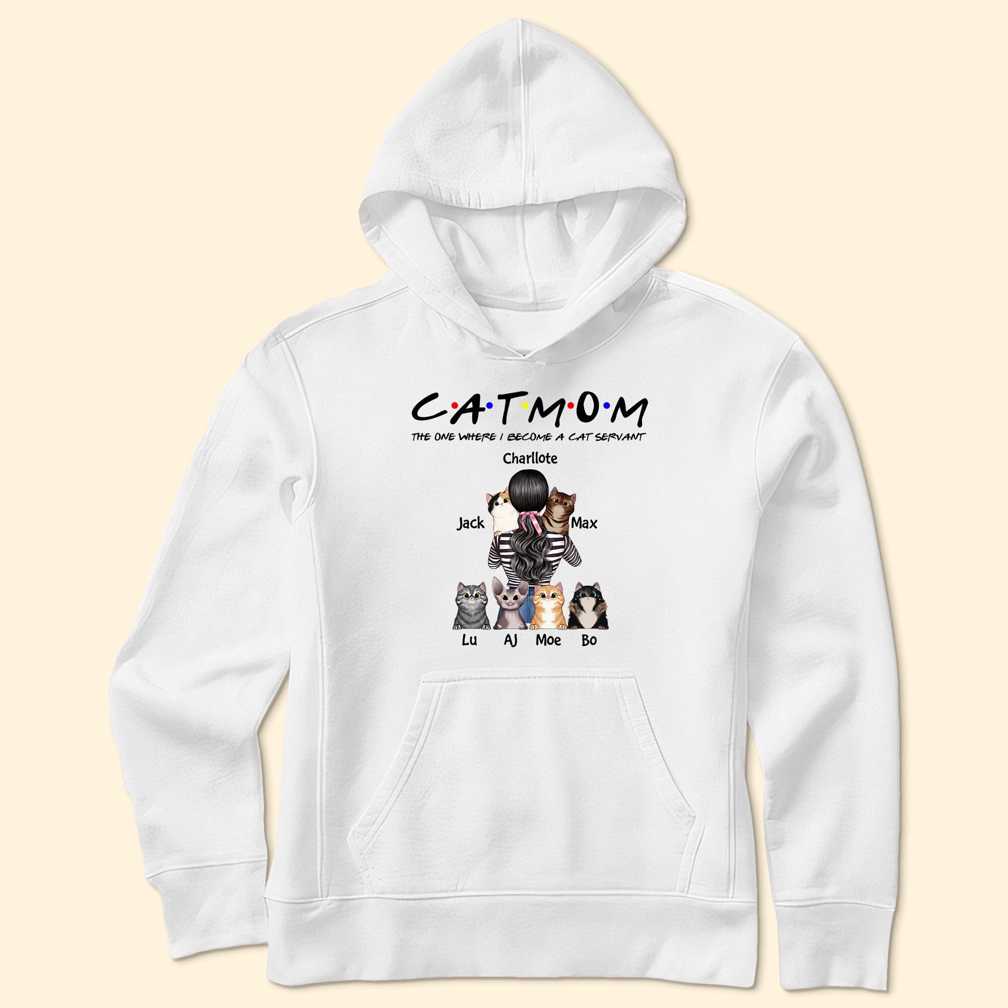 Cat Mom - The One Where I Become A Cat Servant, Cat Custom Shirt, Gift For Cat Lovers