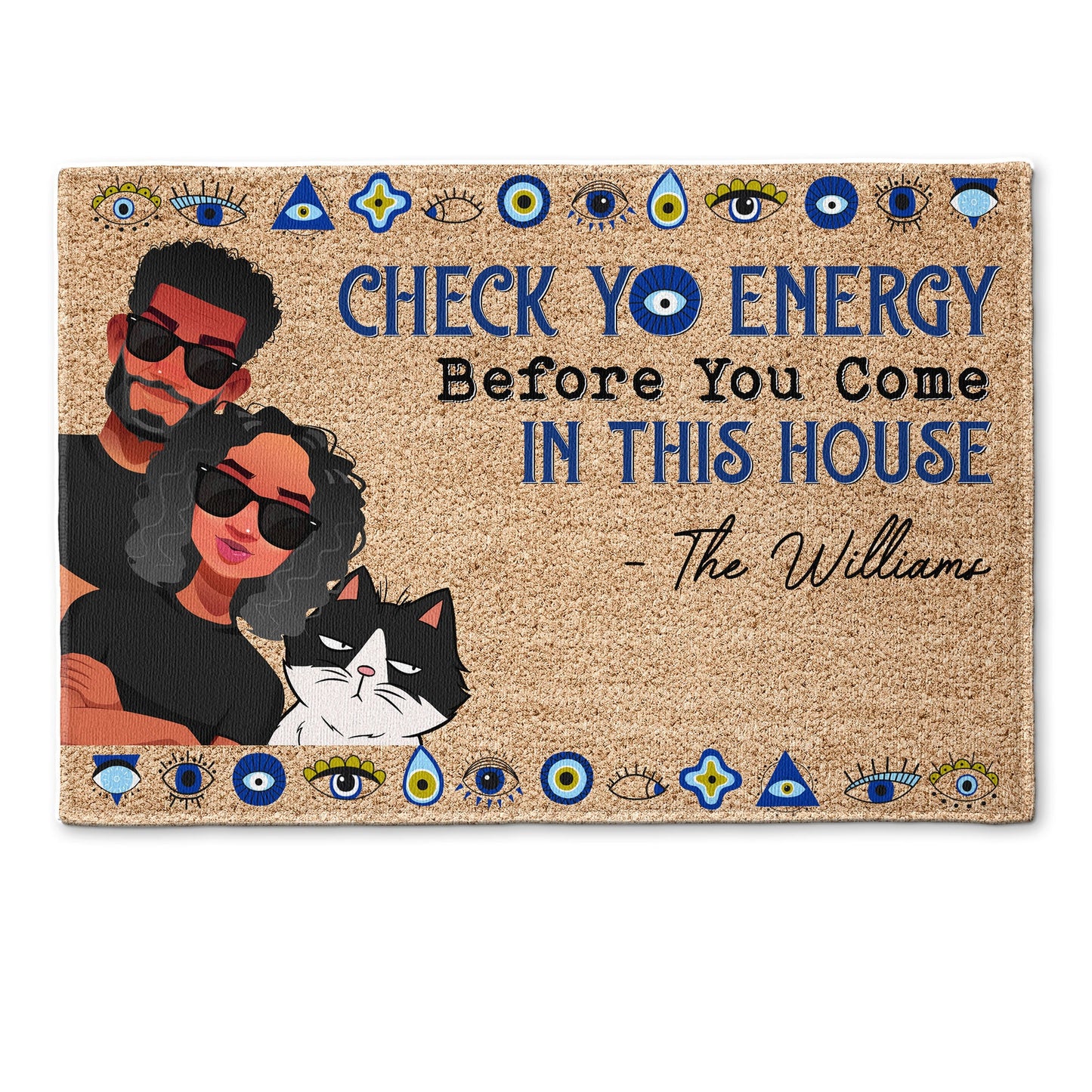Check Yo Energy - Personalized Doormat