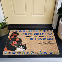 Check Yo Energy - Personalized Doormat