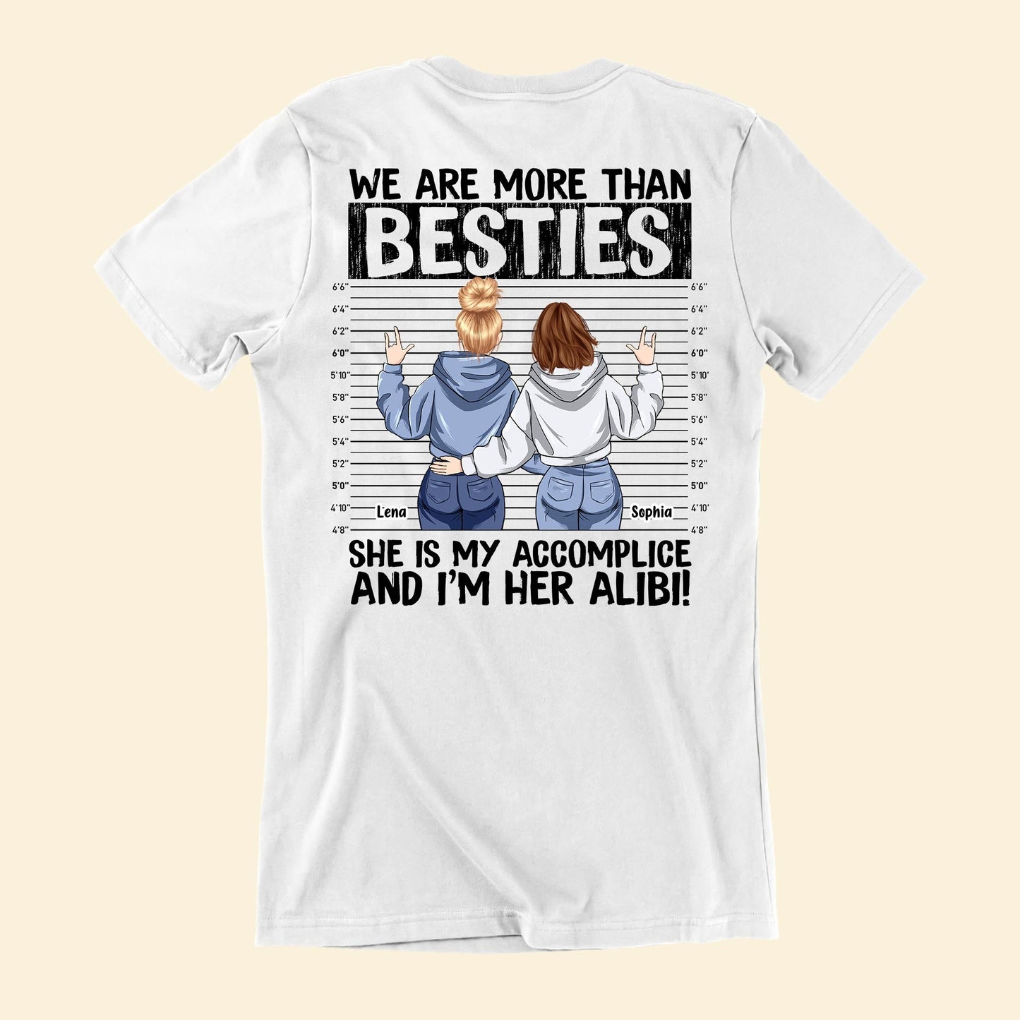 Cool Besties Accomplice Alibi - Personalized Shirt