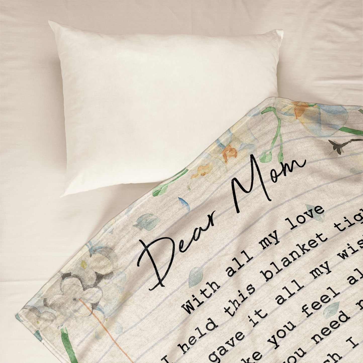 Dear Mom - Personalized Mom Blanket