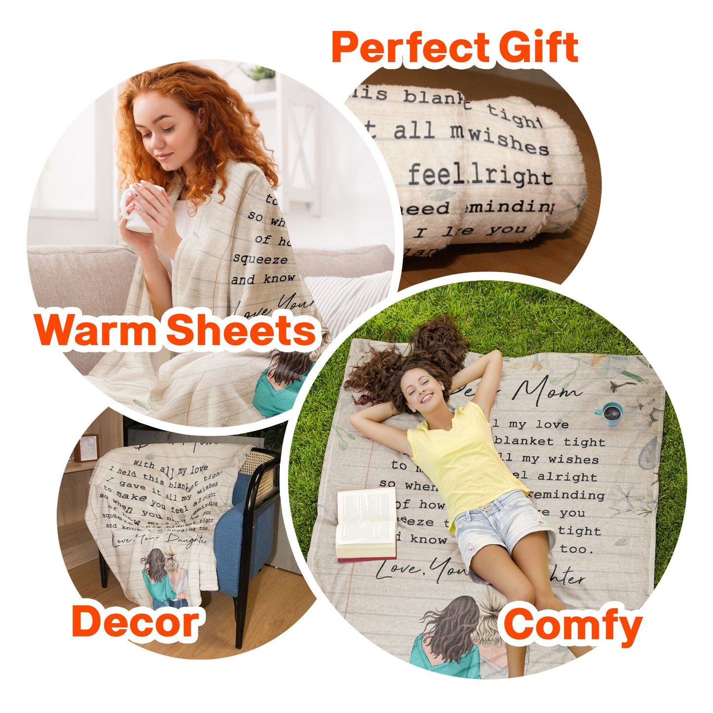 Dear Mom - Personalized Mom Blanket