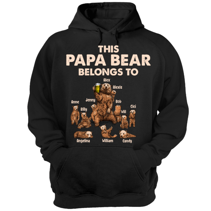 This Papa Bear Belongs To... Shirt-Macorner