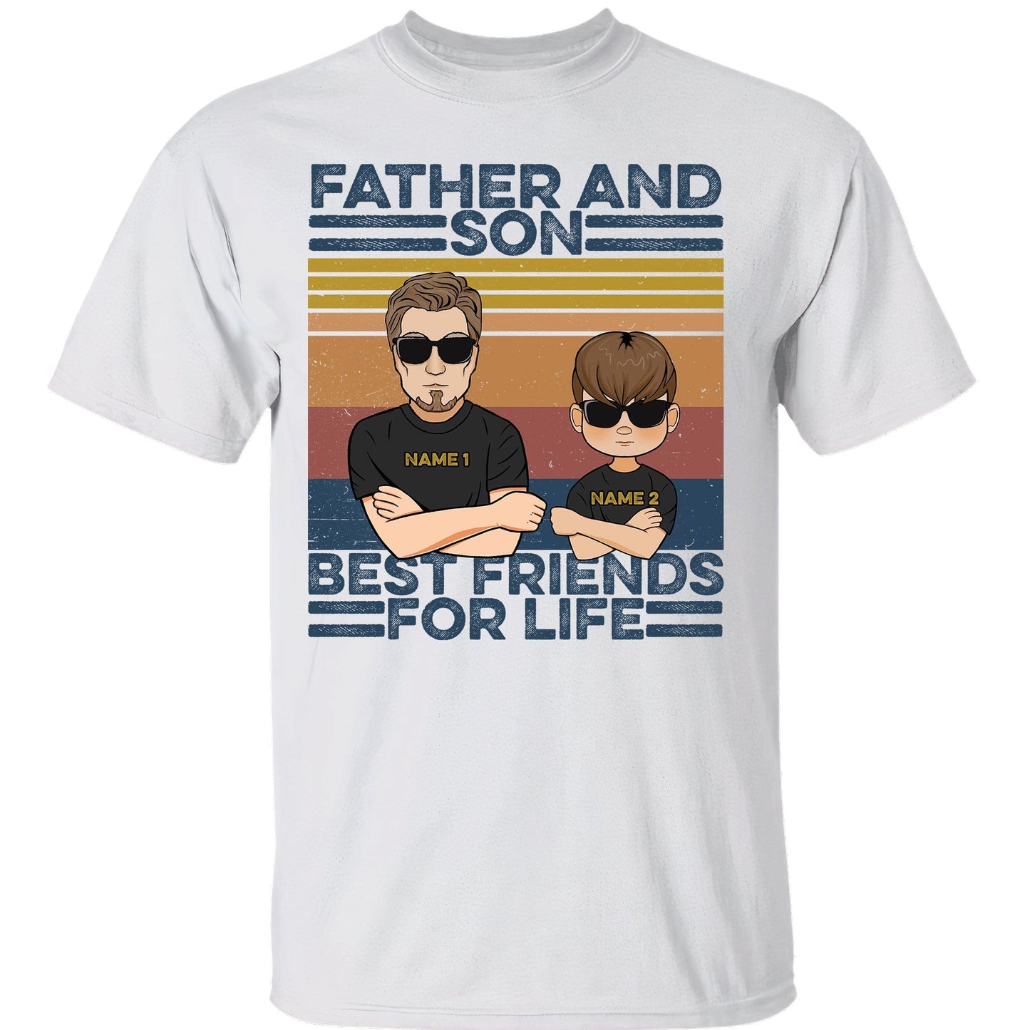 Father And Son And Daughter Best Friends For Life, Family Custom Shirt, Gift For Family-Macorner