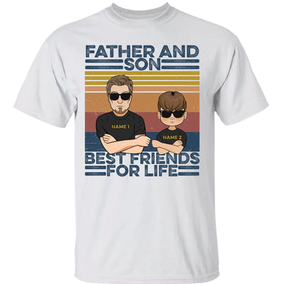 Father And Son Best Friends For Life  - Personalized Shirt - Australian Version