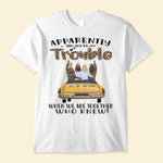 #girlstrip2022 - We're Trouble When We Are Together - Personalized Shirt - Gift For Girls, Road Trip Crew, Travel Buddies, Trippin', Campin' - Macorner