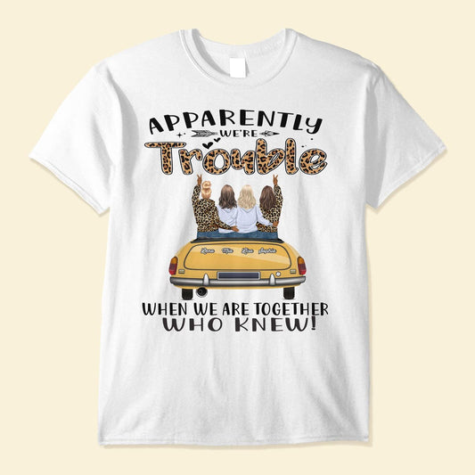 #girlstrip2022 - We're Trouble When We Are Together - Personalized Shirt - Gift For Girls, Road Trip Crew, Travel Buddies, Trippin', Campin' - Macorner