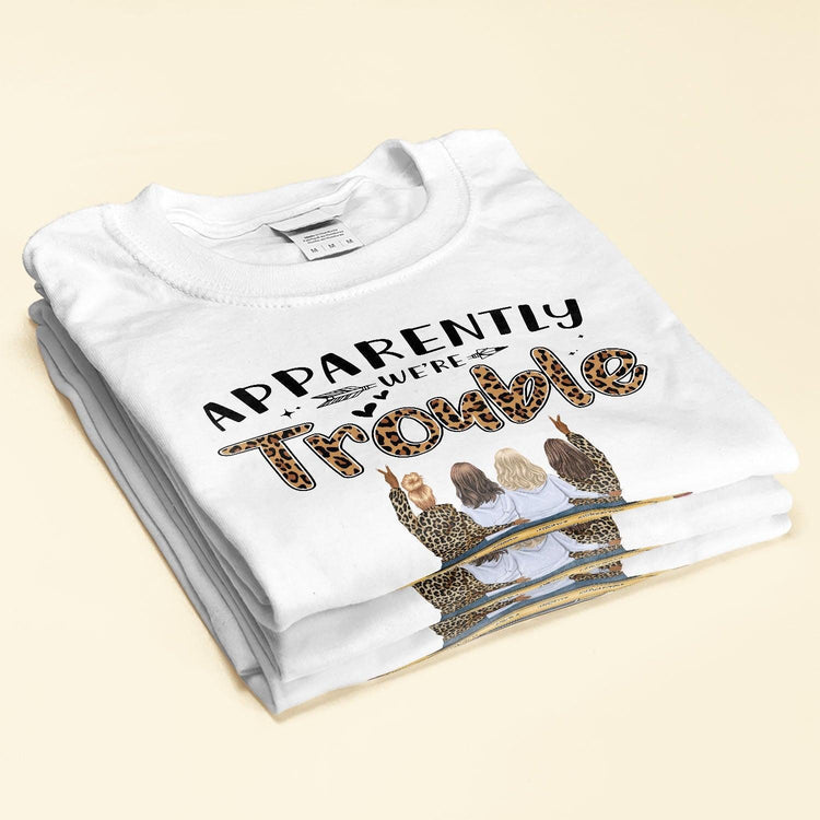 #girlstrip2022 - We're Trouble When We Are Together - Personalized Shirt - Gift For Girls, Road Trip Crew, Travel Buddies, Trippin', Campin' - Macorner