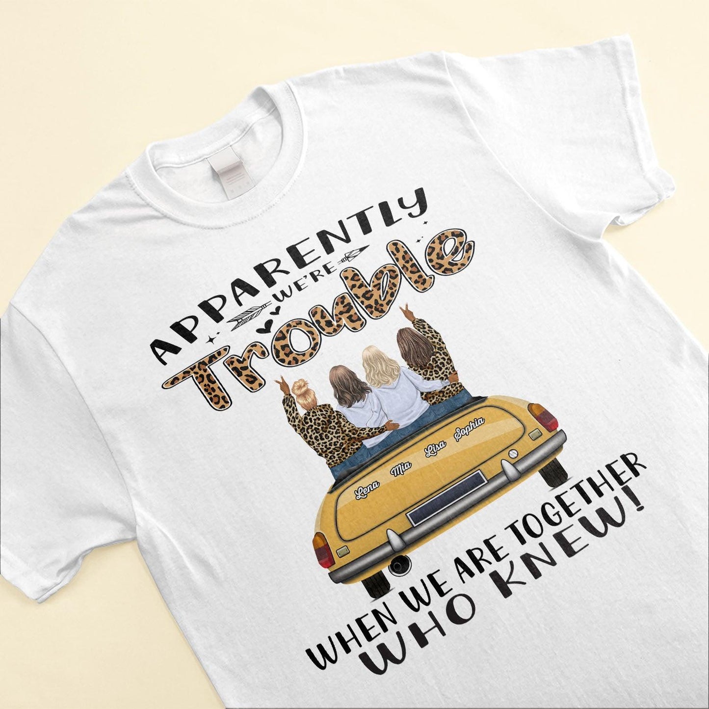 #girlstrip2022 - We're Trouble When We Are Together - Personalized Shirt - Gift For Girls, Road Trip Crew, Travel Buddies, Trippin', Campin' - Macorner