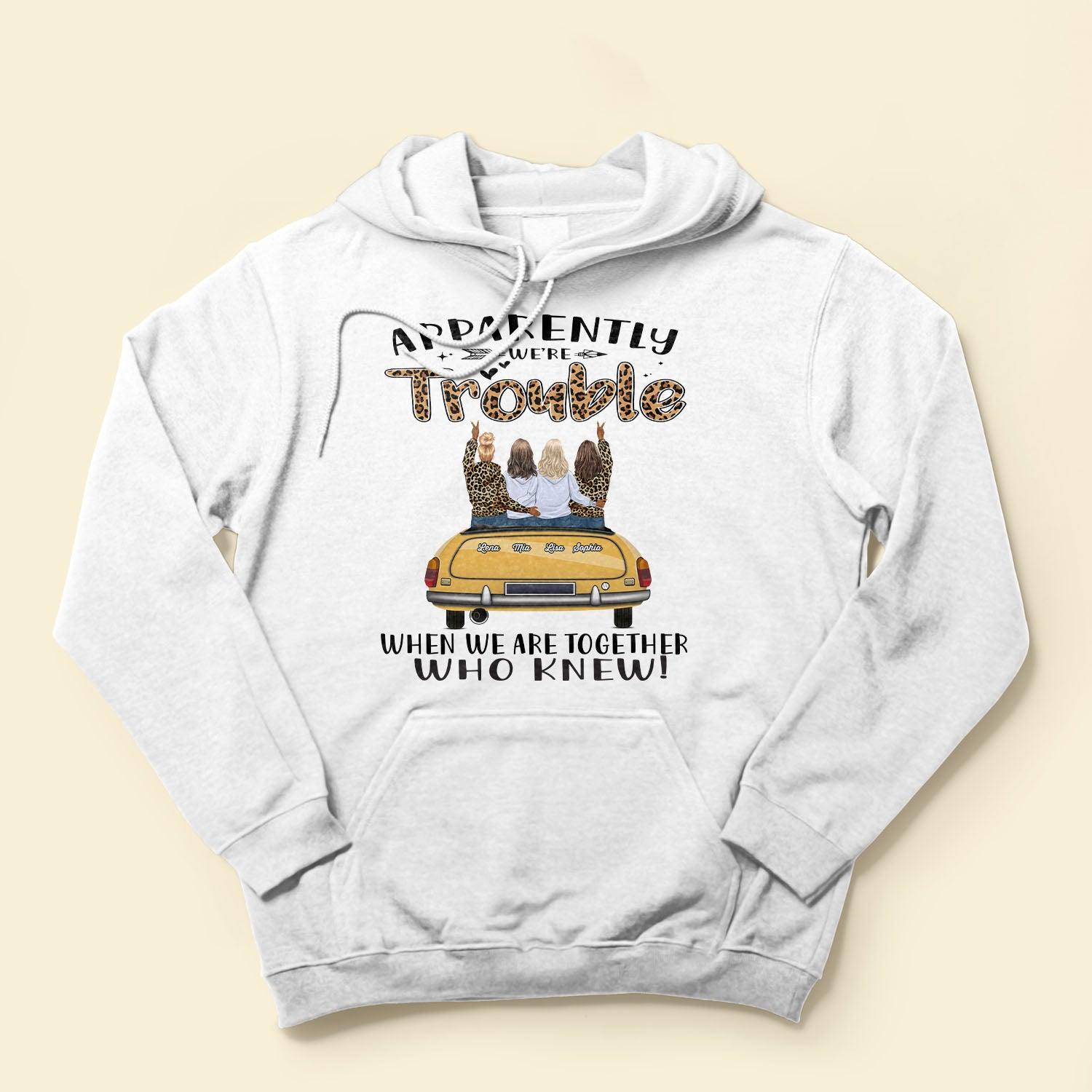 #girlstrip2022 - We're Trouble When We Are Together - Personalized Shirt - Gift For Girls, Road Trip Crew, Travel Buddies, Trippin', Campin' - Macorner