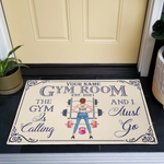 Gym Room - Personalized Doormat - Birthday Gift For Gymer - Fitness Lady
