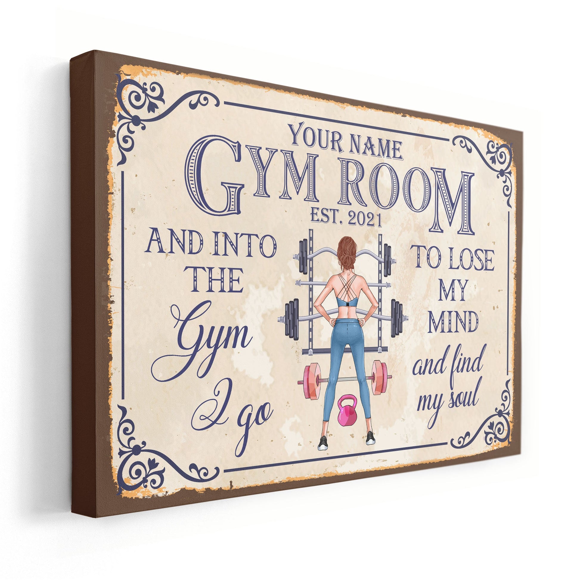 Gym Lover Gift Gym Is My New Girlfriend Workout Canvas Print / Canvas Art  by Jeff Creation - Fine Art America