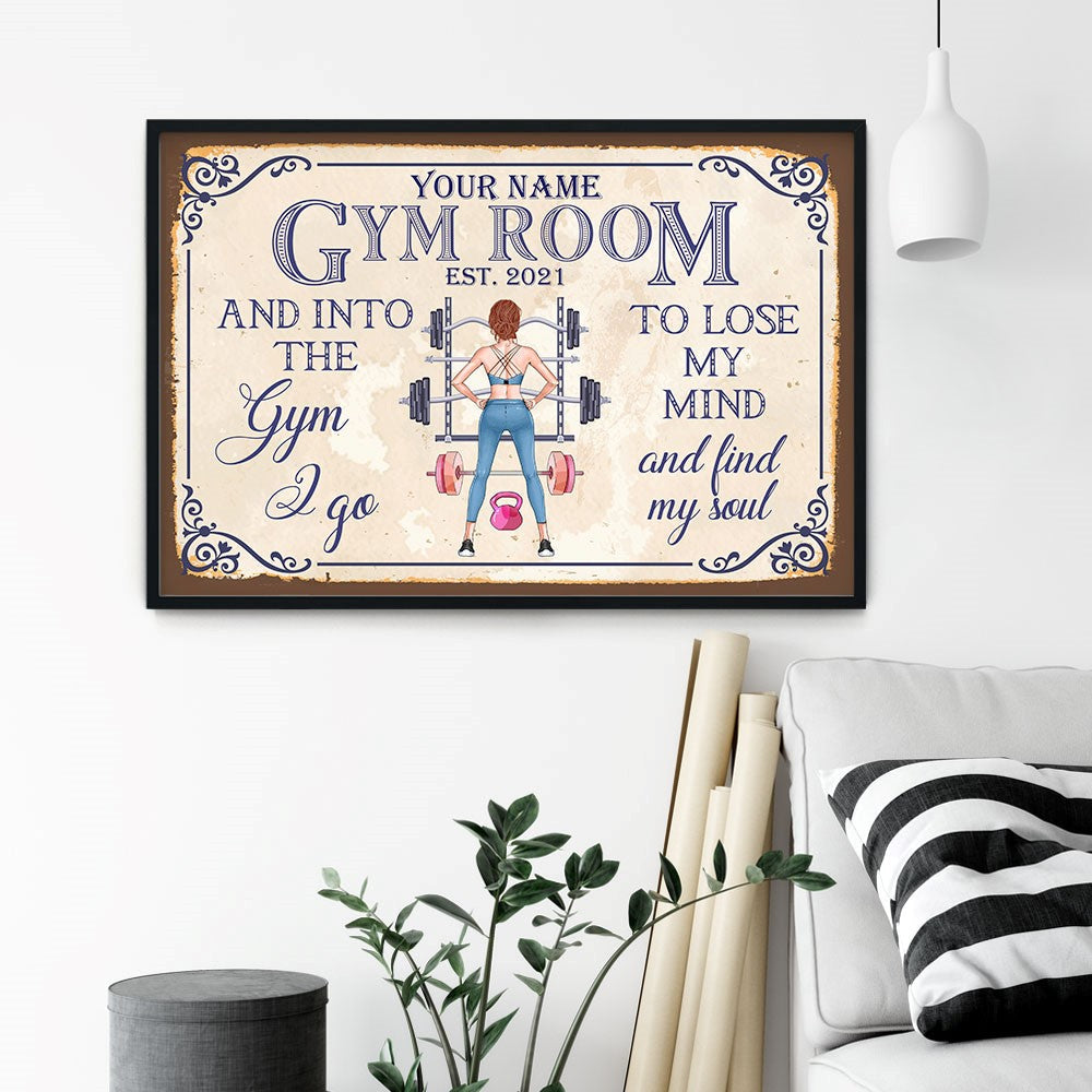gym rat' Poster, picture, metal print, paint by Sevin Yoga