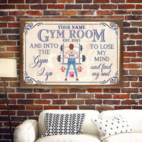 Gym Room - Personalized Poster/Wrapped Canvas - Gift For Fitness Lovers