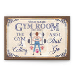 Gym Room - Personalized Poster/Wrapped Canvas - Gift For Fitness Lovers