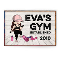 Gym Sign - Personalized Poster/Canvas - Gift For Gymer - Cute Fitness Girl