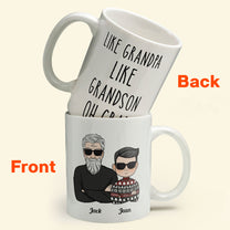 Like Grandparents Like Grandchildren Oh Crap - Personalized Mug