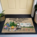 Making Memories One Campsite At A Time Ver 2 - Personalized Doormat - Camping Family