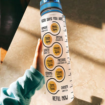 Stop Slacking Girl! Drink Your Water - Personalized Tracker Bottle