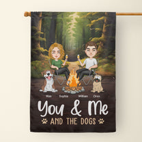 You & Me & The Pets - Personalized Garden Flag