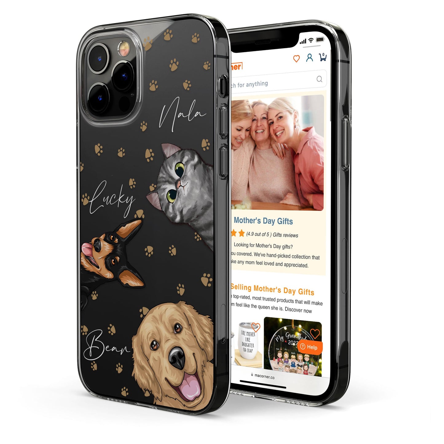 Peek A Boo Pet - Personalized Clear Phone Case