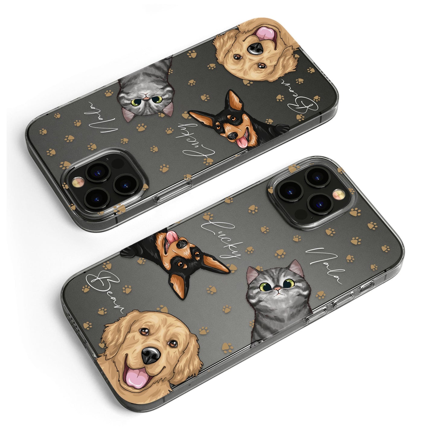 Peek A Boo Pet - Personalized Clear Phone Case