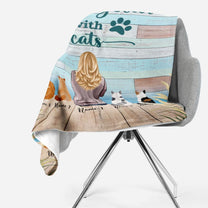 Life Is Better With Cats Blanket-Macorner