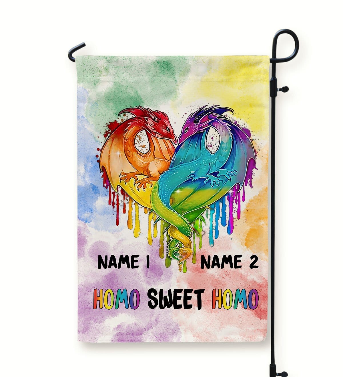 LGBT - Homo Sweet Homo Dragon Flag-Macorner