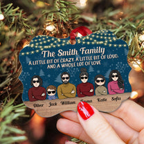 And A Whole Lot Of Love - Personalized Aluminium Ornament - Christmas Gift For Family