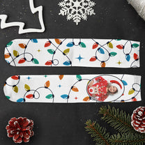 Christmas Lights - Personalized Photo Crew Socks