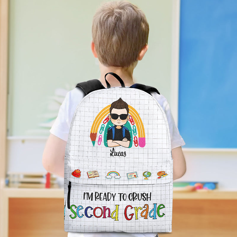 Ready To Crush School - Personalized Kid Backpack