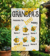 Grandpa&#39;s Reasons To Bee Happy Flag-Macorner