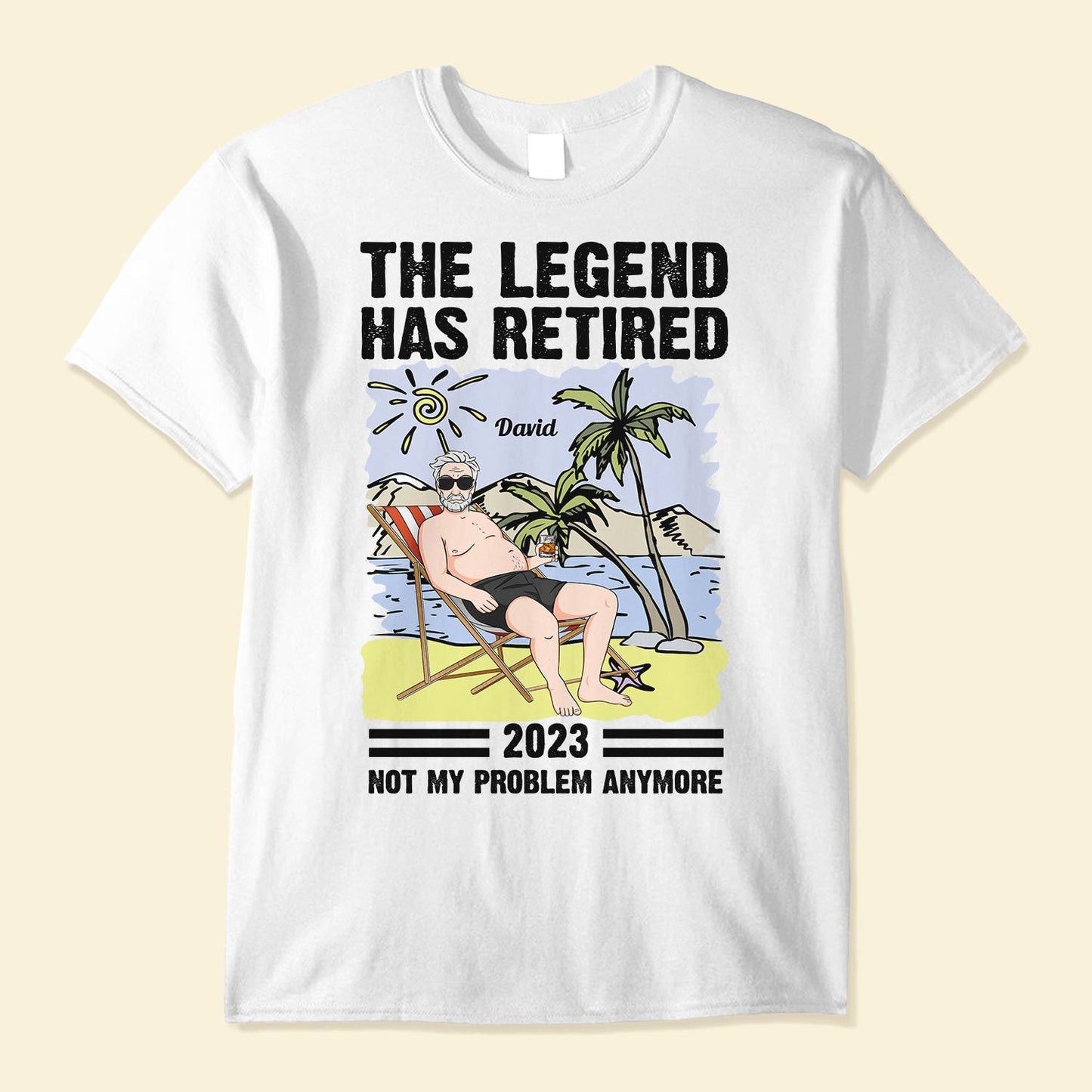 The Legend Has Retired 2 - Personalized Shirt - Retirement Gift For Husband, Grandpa, Dad