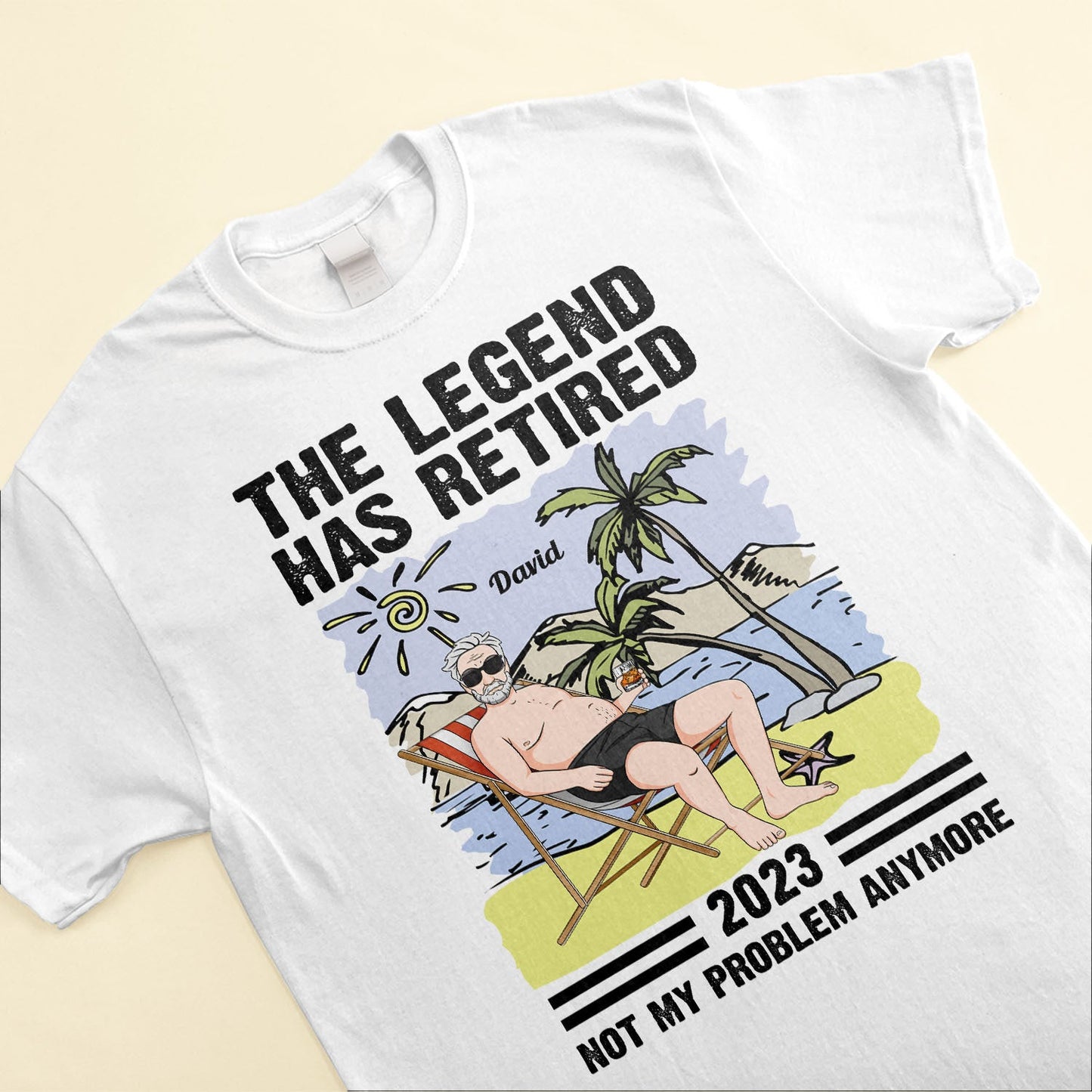 The Legend Has Retired 2 - Personalized Shirt - Retirement Gift For Husband, Grandpa, Dad