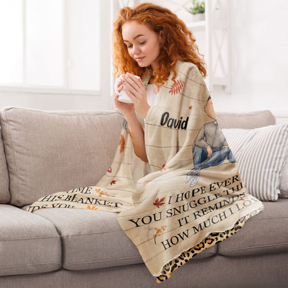 This Blanket Reminds You How Much I Love You - Personalized Blanket - Birthday Anniversary Gift For Couples, Husband, Wife