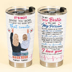 To My Work Bestie - Personalized Tumbler - Gift For Work Besties, Colleagues, Friends, Best Friends, Nurses-Macorner