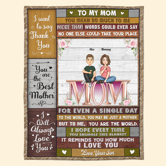 To Us You Are The World - Personalized Blanket