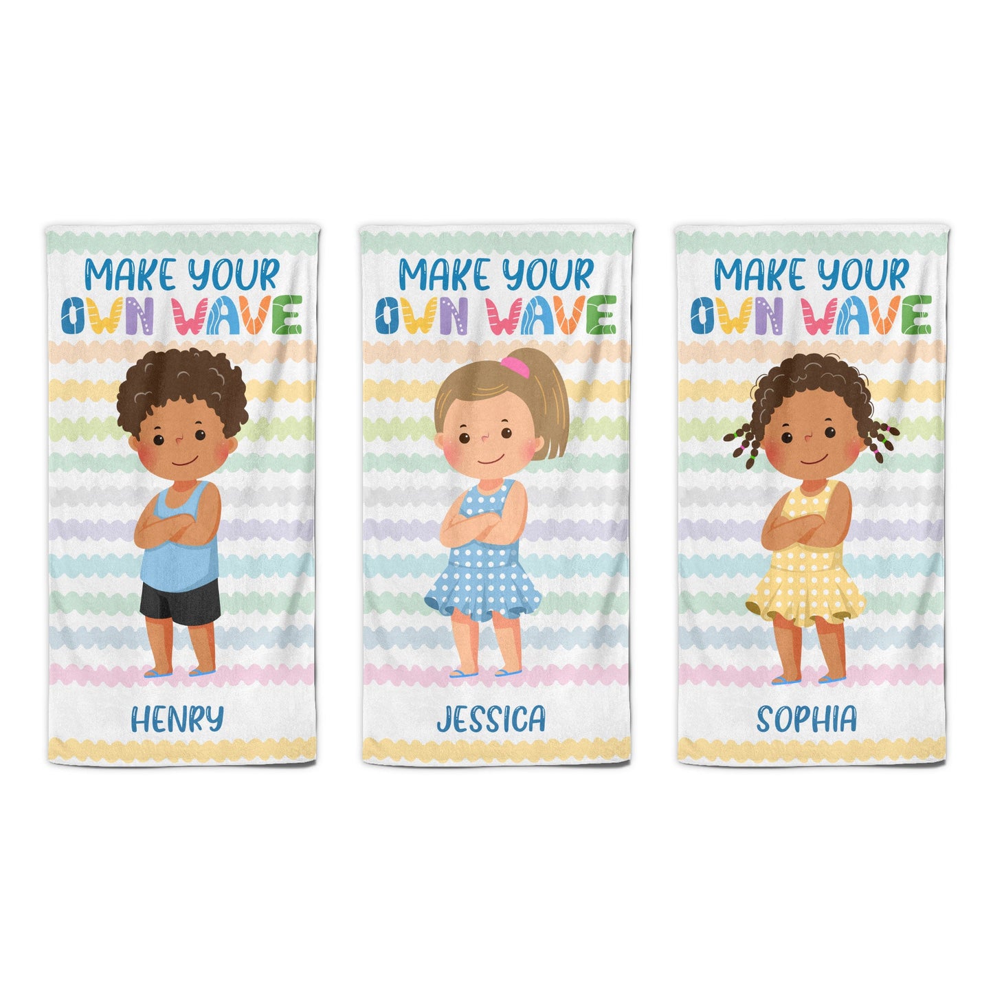 Make Your Own Waves - Personalized Beach Towel