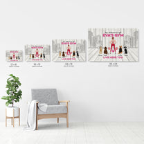 Welcome To Gym - Personalized Poster/Wrapped Canvas- Gift For Gymer - Fitness Lady