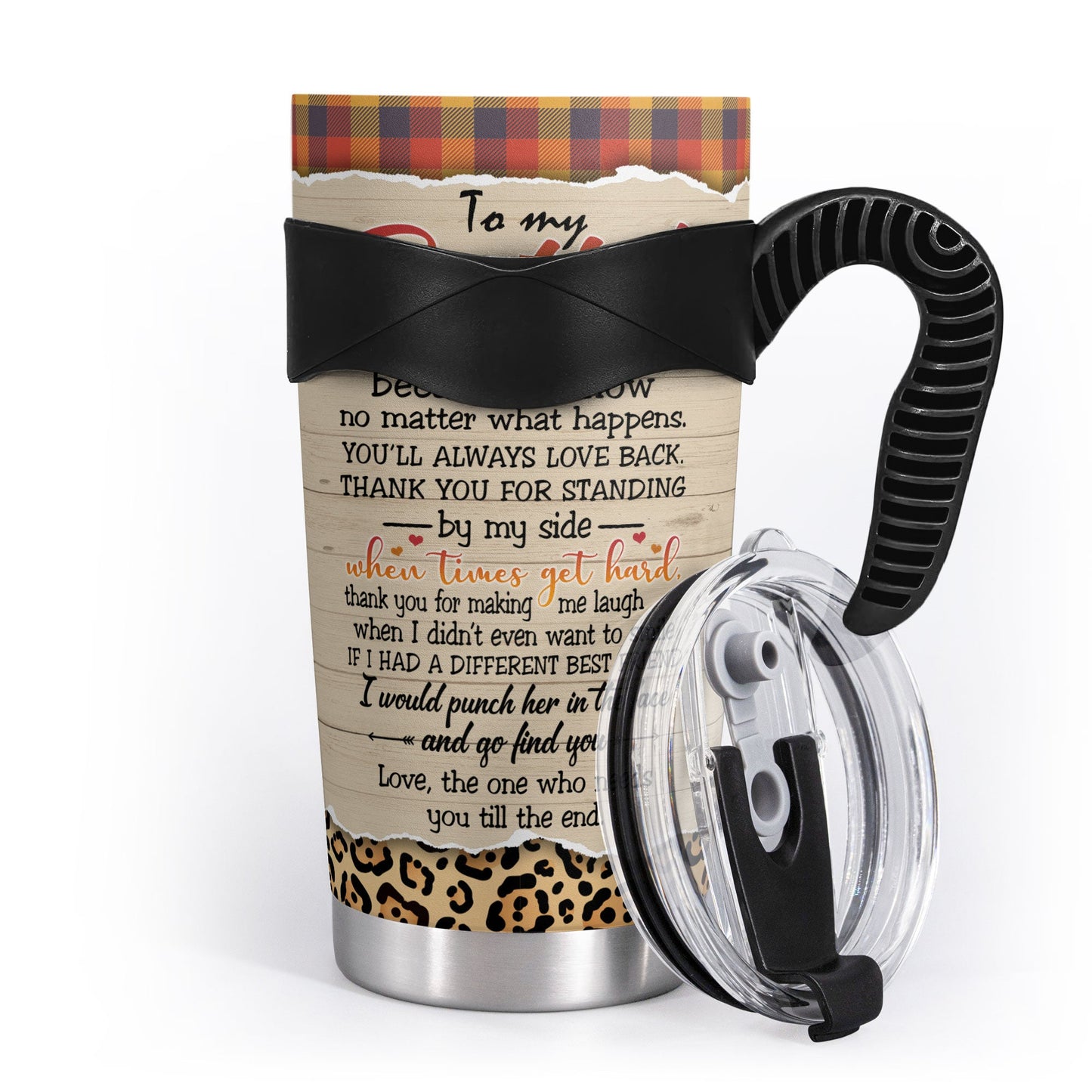 You Are My Person - Personalized Tumbler Cup - Fall Season Gift For Besties - Cartoon Autumn Friends